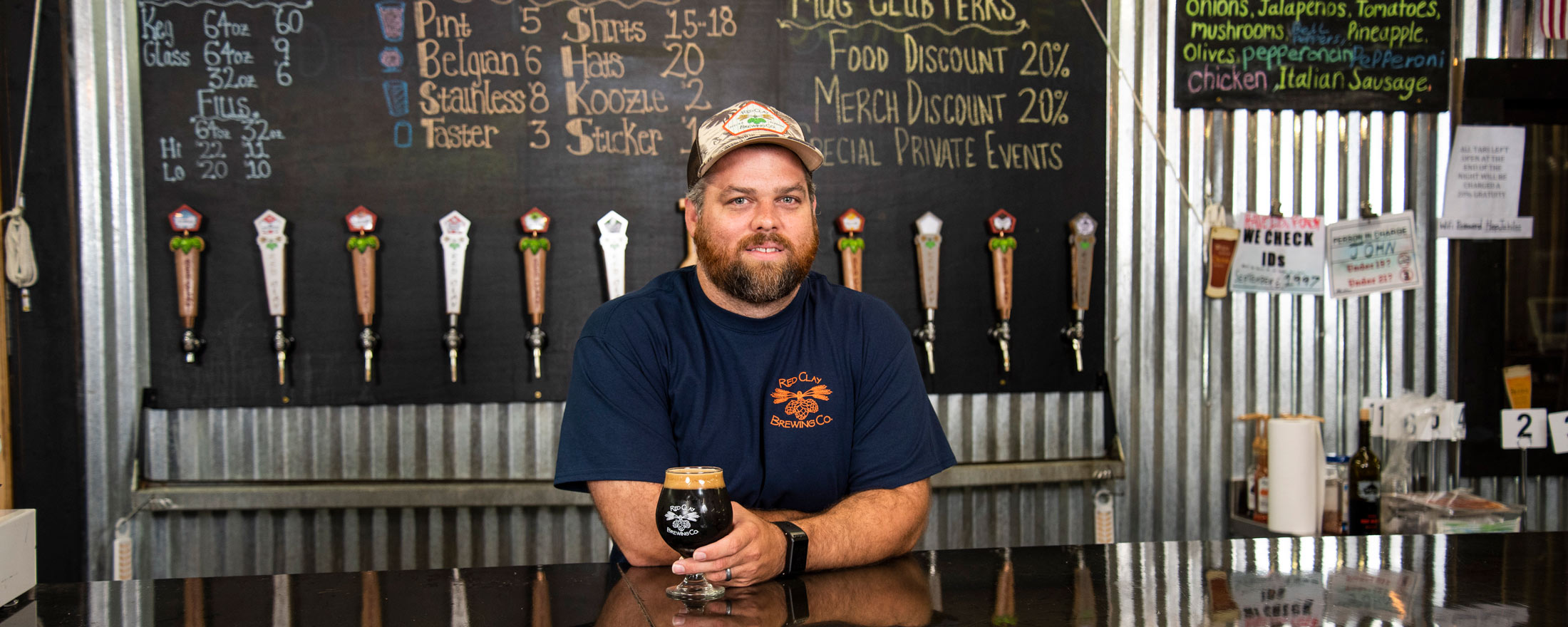 Image of AU Brew grad and Red Clay Brewery owner.
