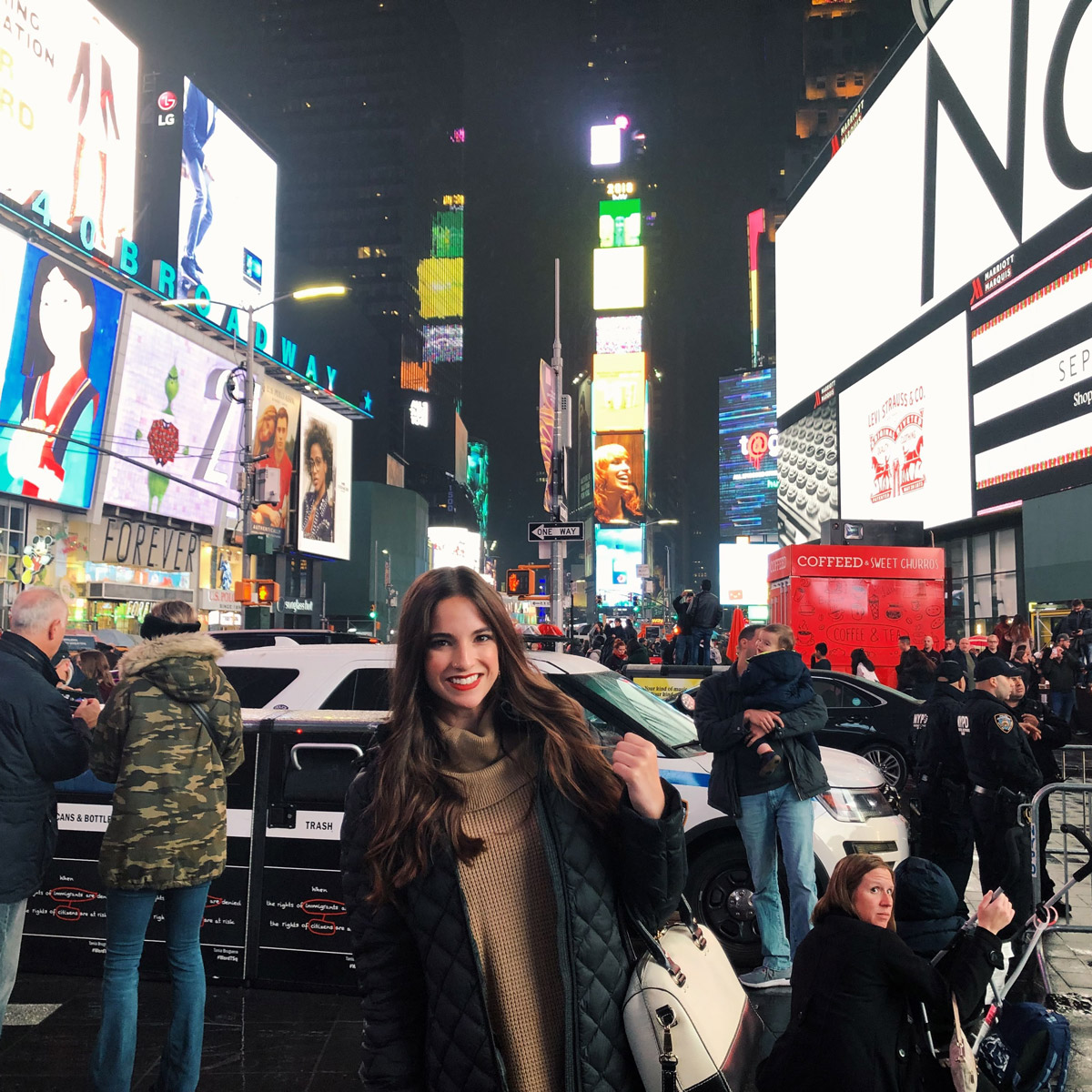 Brevard in Time Square New York.