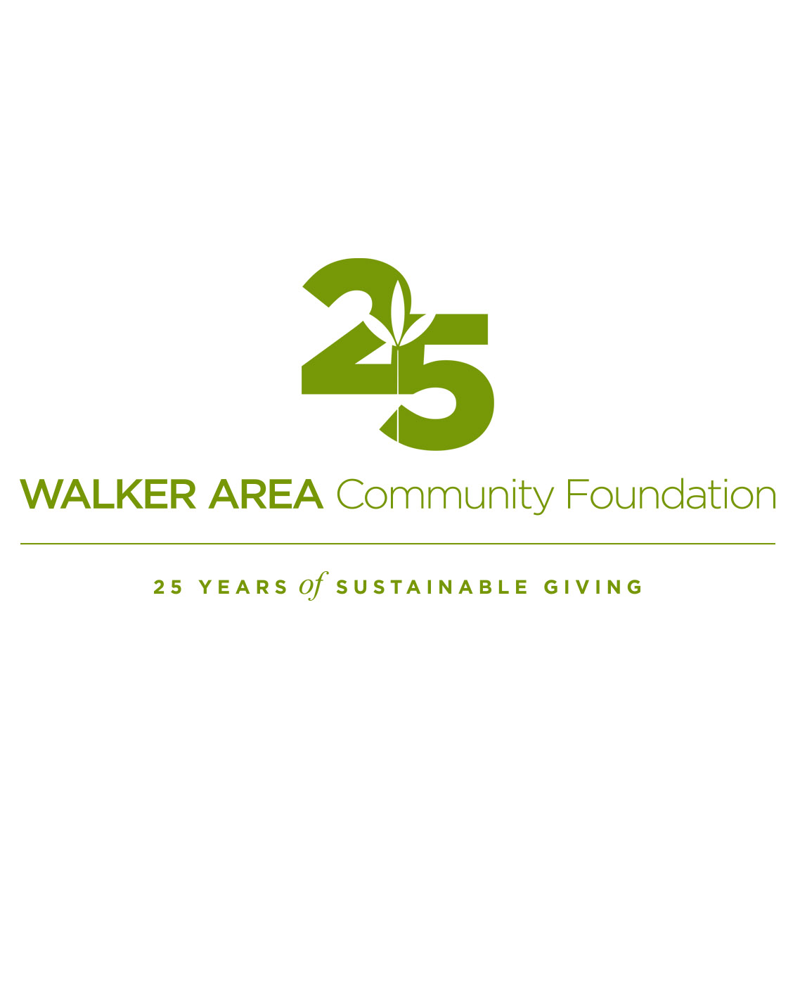 JWalker Area Community Foundation green and white logo