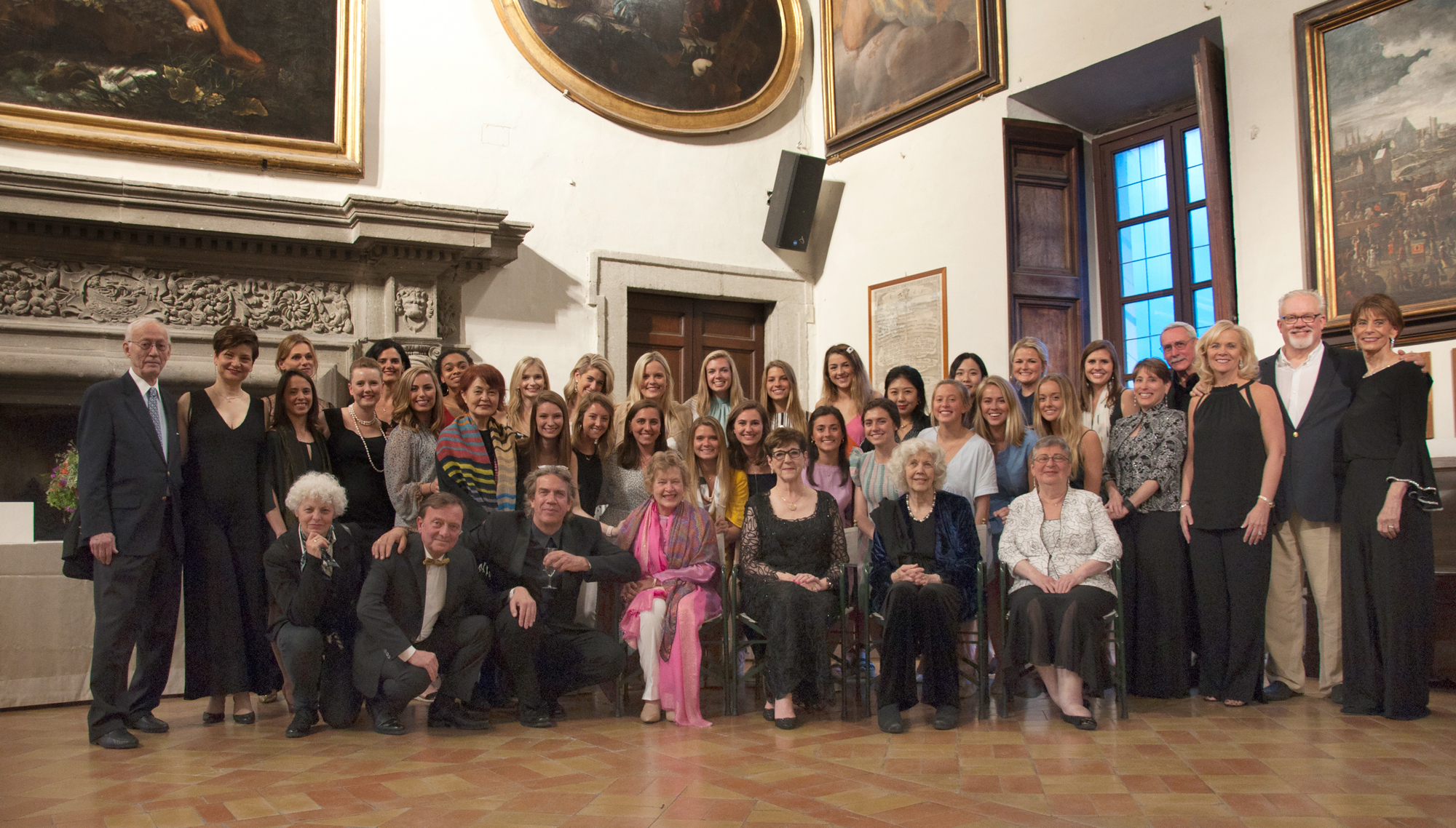 Harriet at the 50th Student group celebrtation at the Joseph S. Bruno Auburn Abroad program in Italy.