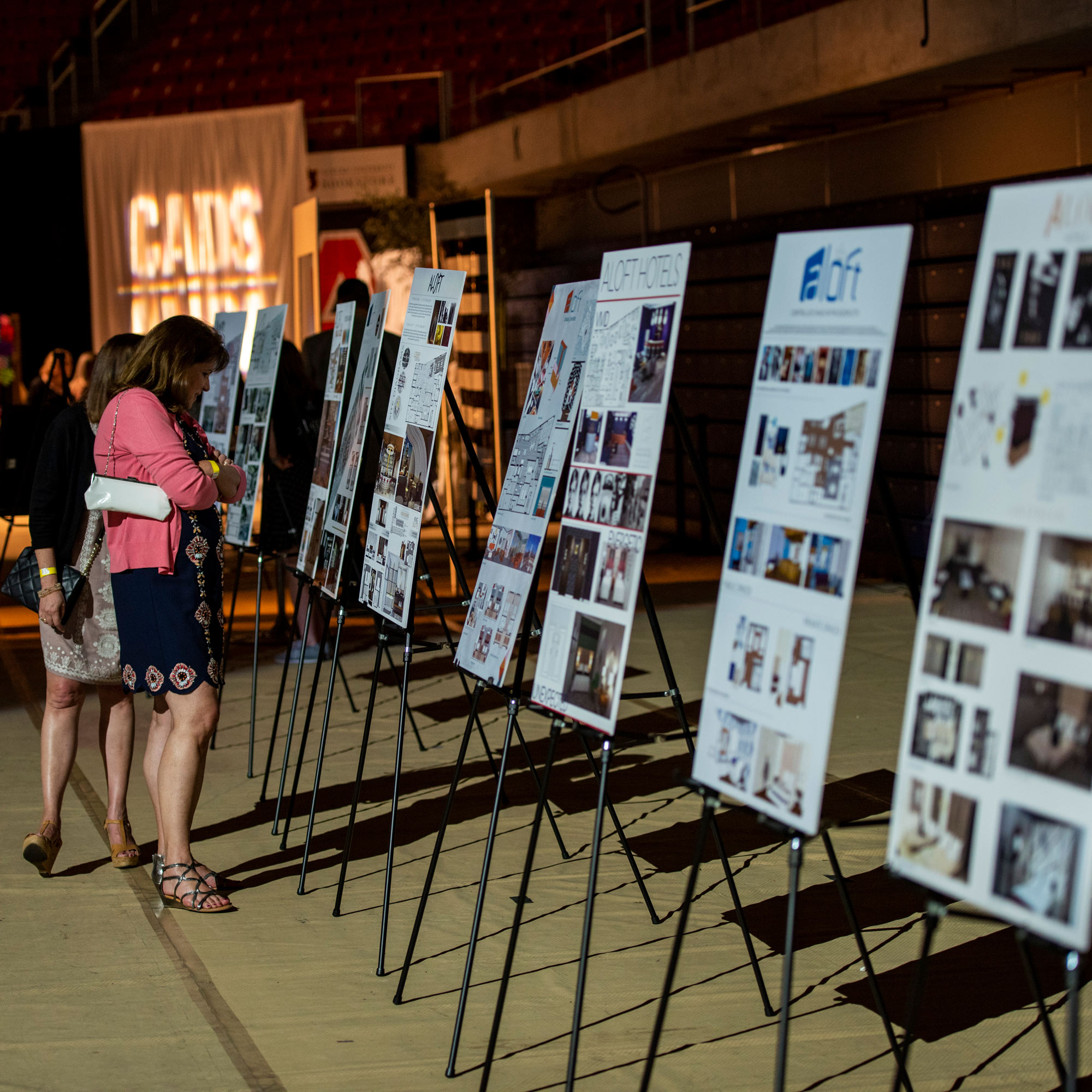 Inerior Design students vignettes on display at The Fashion Event: Mod.