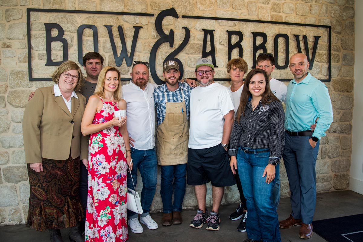 Photo of the fellows at Bow & Arrow.