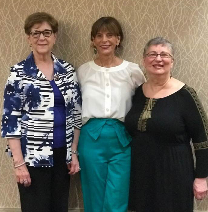 June Henton, Harriet & Marilyn at Harriet's retirement reception