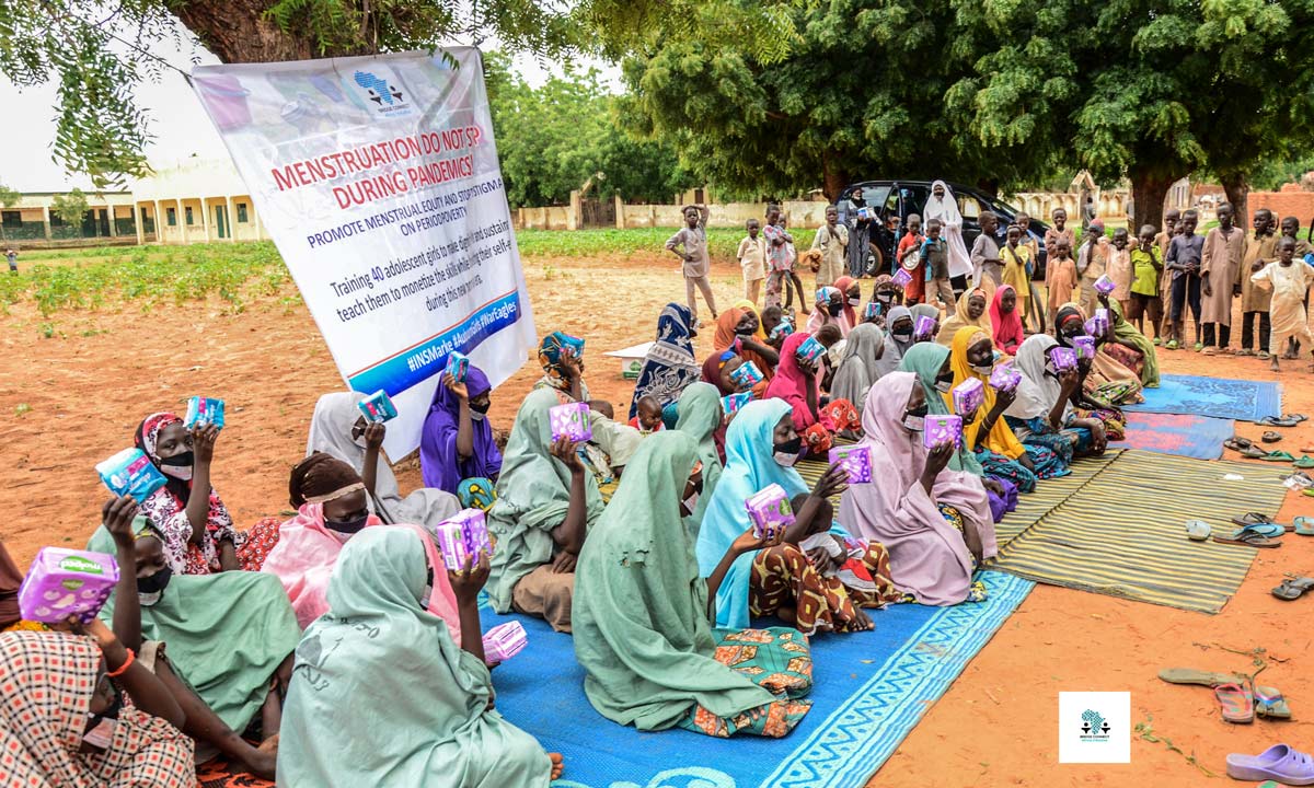 Photo of training of 40 adolescent girls in Nigeria.