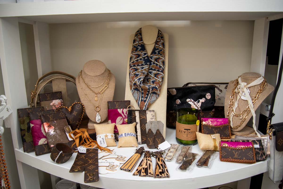 Photo of gifts and accessories avaialable in Lily James Boutique.