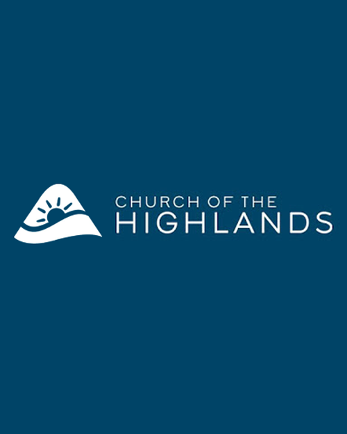 Church of the Highlands  teal and white logo