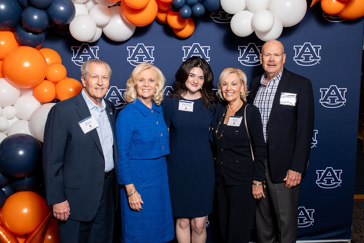 Attendees at scholarship reception