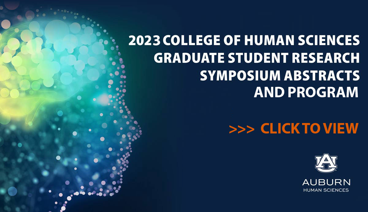 CHS Graduate Research Symposium Abstracts Banner 